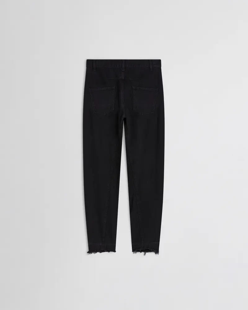 Arch Black Organic Denim Jeans With Curved Leg Design 2