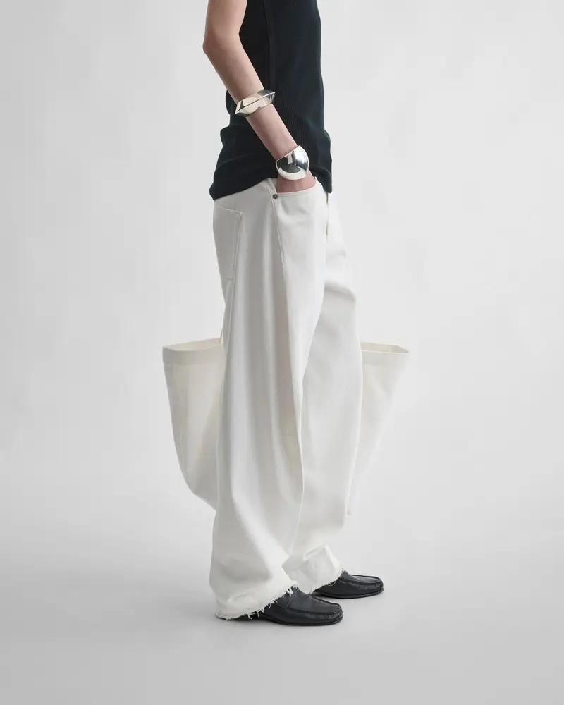 Arch Off-White Organic Denim Jeans With Twisted Seam Detail