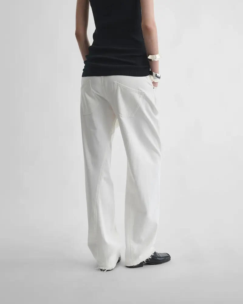 Arch Off-White Organic Denim Jeans With Twisted Seam Detail
