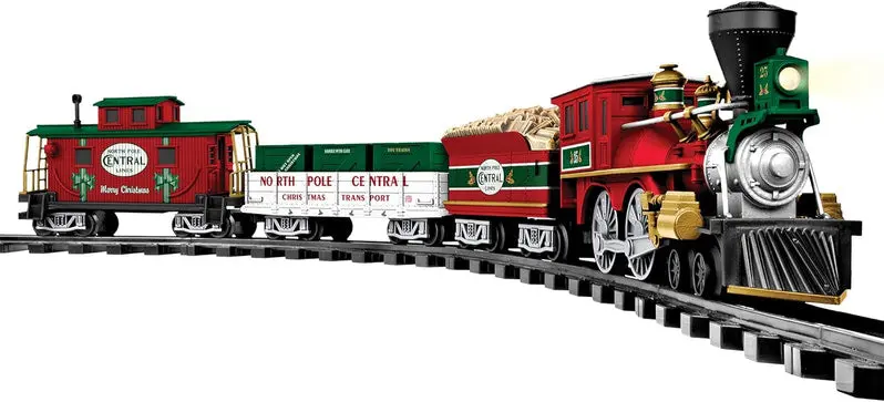Arctic Central RC Train Set – Battery-Powered Model with Expandable Track System