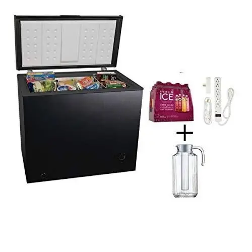Arctic King 7.0 Cu. Ft. Compact Chest Freezer – Sleek Black Unit for Home or Garage Storage