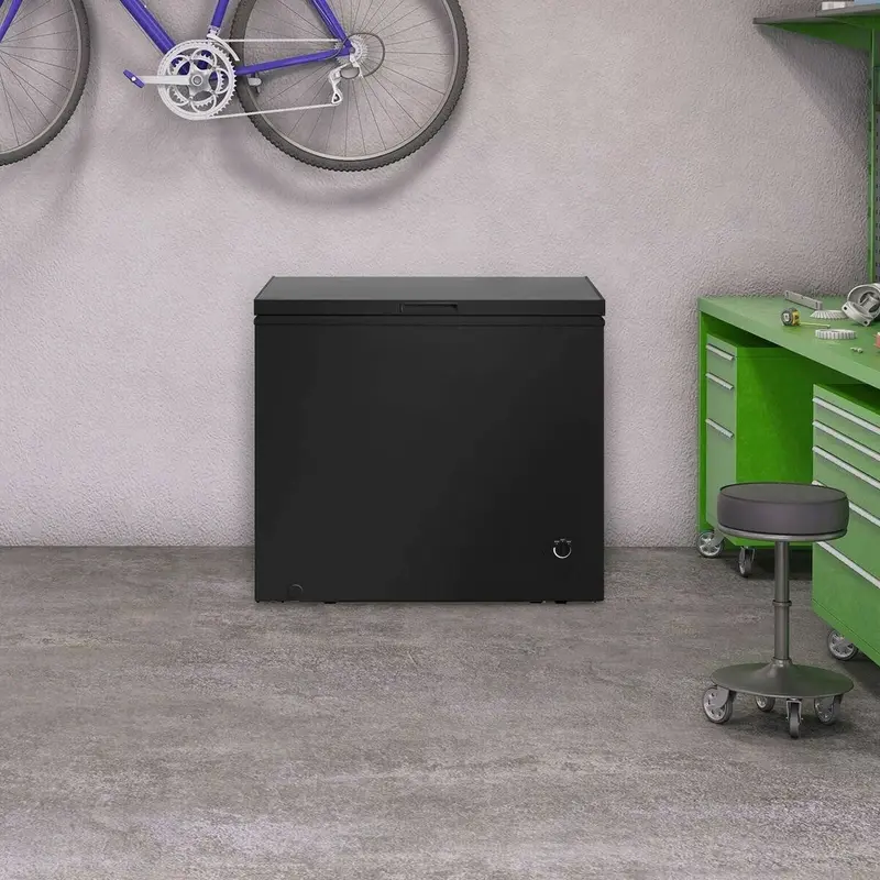 Arctic King 7.0 Cu. Ft. Compact Chest Freezer – Sleek Black Unit for Home or Garage Storage