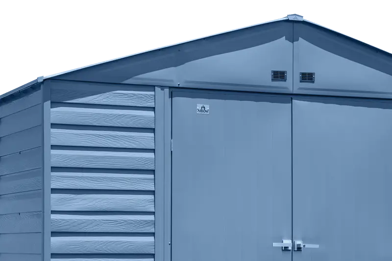 Arrow Select 10 ft. x 14 ft. Blue-Grey Weather-Resistant Steel Storage Shed
