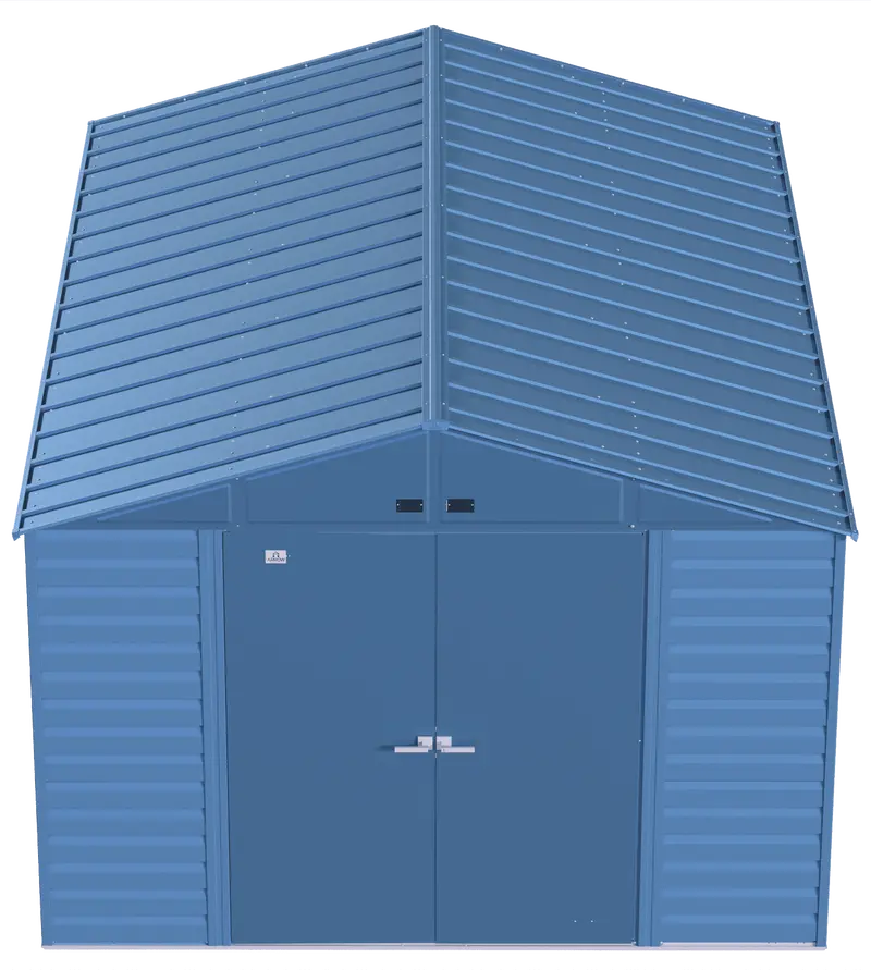 Arrow Select 10 ft. x 14 ft. Blue-Grey Weather-Resistant Steel Storage Shed