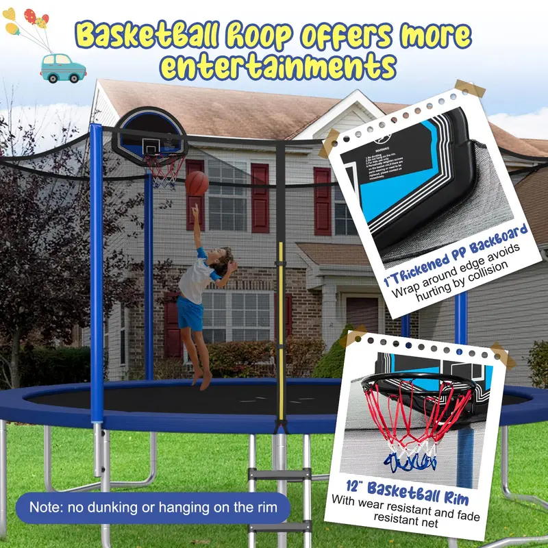 ASTM-Certified Round Trampoline – Heavy-Duty Bounce Platform in 12FT, 14FT, 15FT, and 16FT Sizes