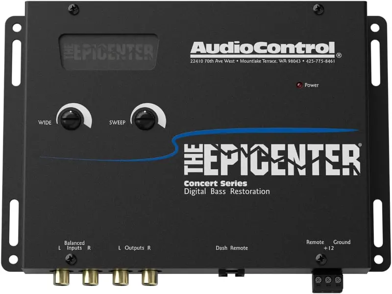 AudioControl Epicenter Bass Restoration Processor – Digital Car Audio Enhancement System with Wired Remote Control