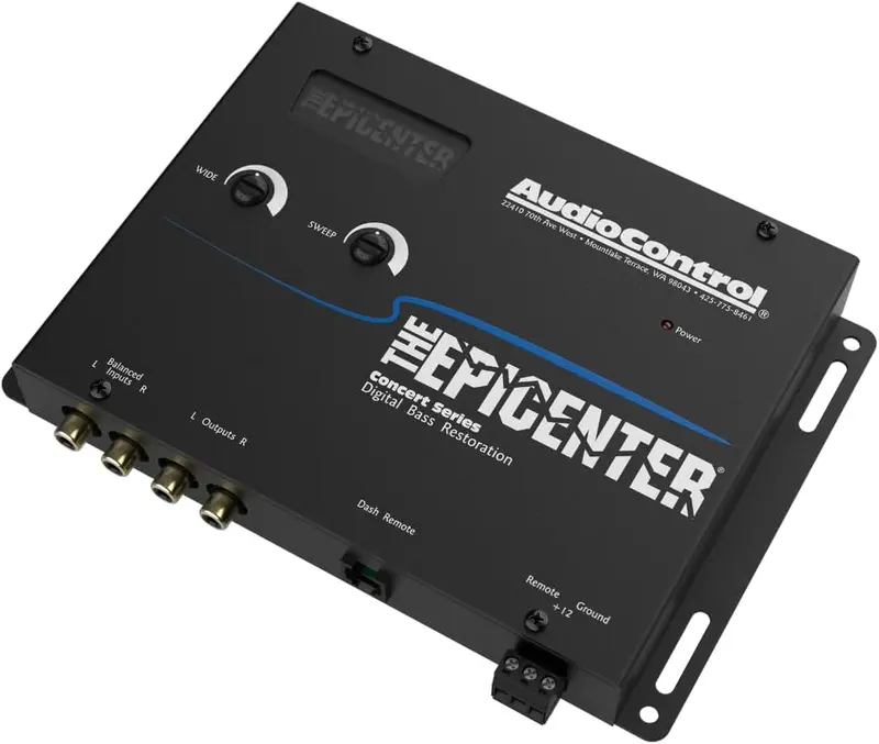 AudioControl Epicenter Bass Restoration Processor – Digital Car Audio Enhancement System with Wired Remote Control