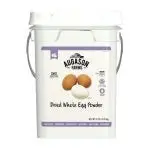 Augason Farms Whole Egg Powder – 11 lb Long-Term Emergency Food Supply (383 Servings)
