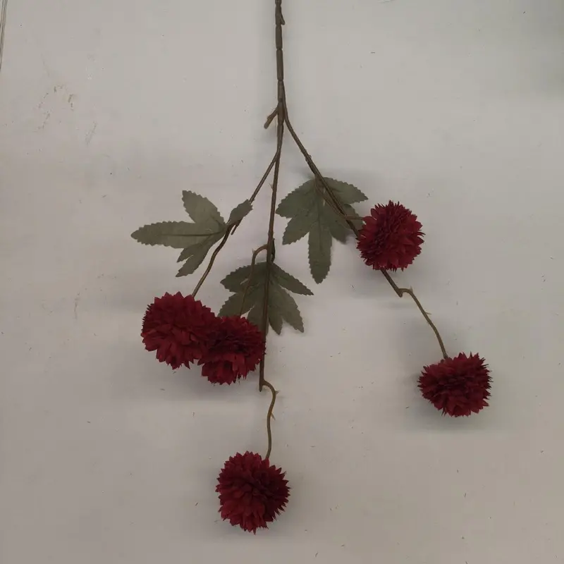 Autumn Dandelion Silk Stem – Textured Faux Branch for Fall Weddings and Hearthside Styling