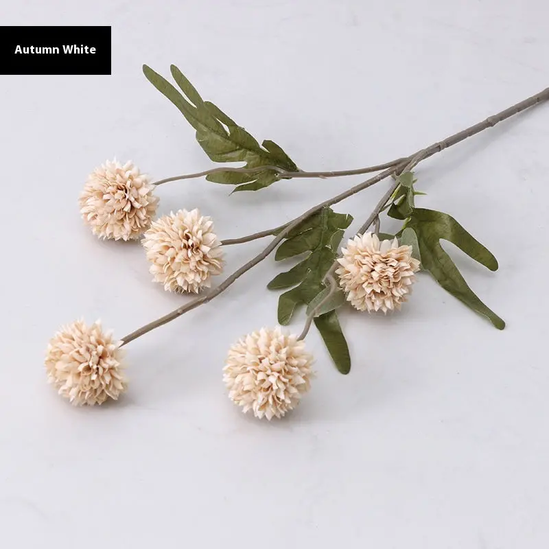 Autumn Dandelion Silk Stem – Textured Faux Branch for Fall Weddings and Hearthside Styling 2