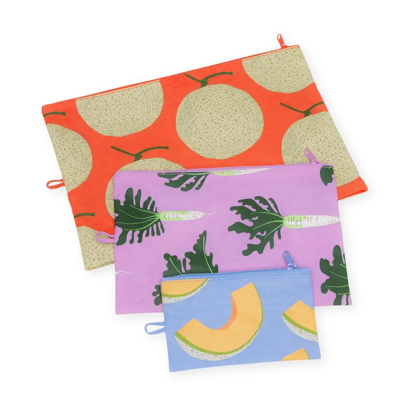 Baggu Eco-Friendly Produce Pouches – Set of 3, Made from Recycled Nylon