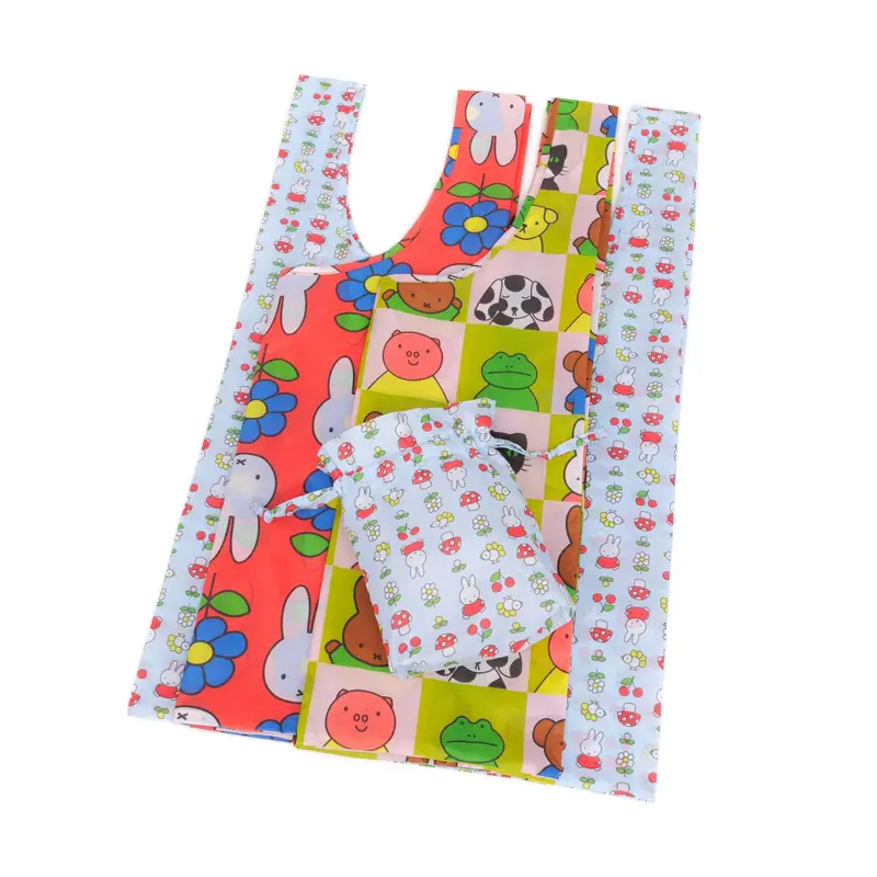 Baggu Miffy Collection: Trio of Eco-Friendly Recycled Nylon Tote Bags