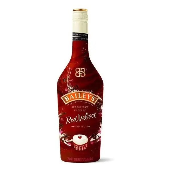 Baileys Red Velvet Irish Cream – Limited Georgetown Cupcake-Inspired Edition: Chocolate-Infused Liqueur with Festive Flavor Profile