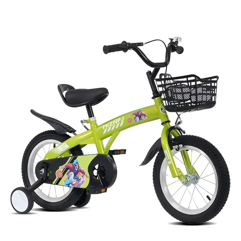 Baprem Kids’ Balance Bike – 18" Pink Steel Frame Bicycle for Ages 5–9 with Removable Training Wheels