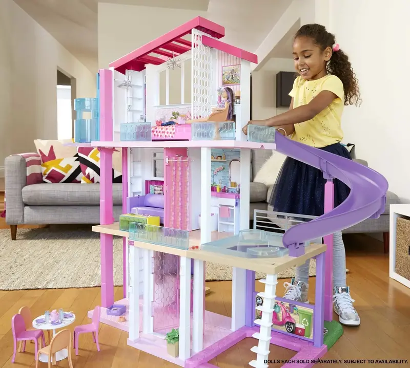 Barbie DreamHouse Interactive Dollhouse with Elevator, Lights, Sound Effects, and Over 70 Play Accessories