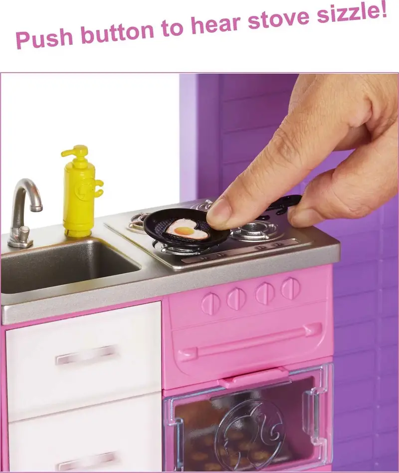 Barbie DreamHouse Interactive Dollhouse with Elevator, Lights, Sound Effects, and Over 70 Play Accessories