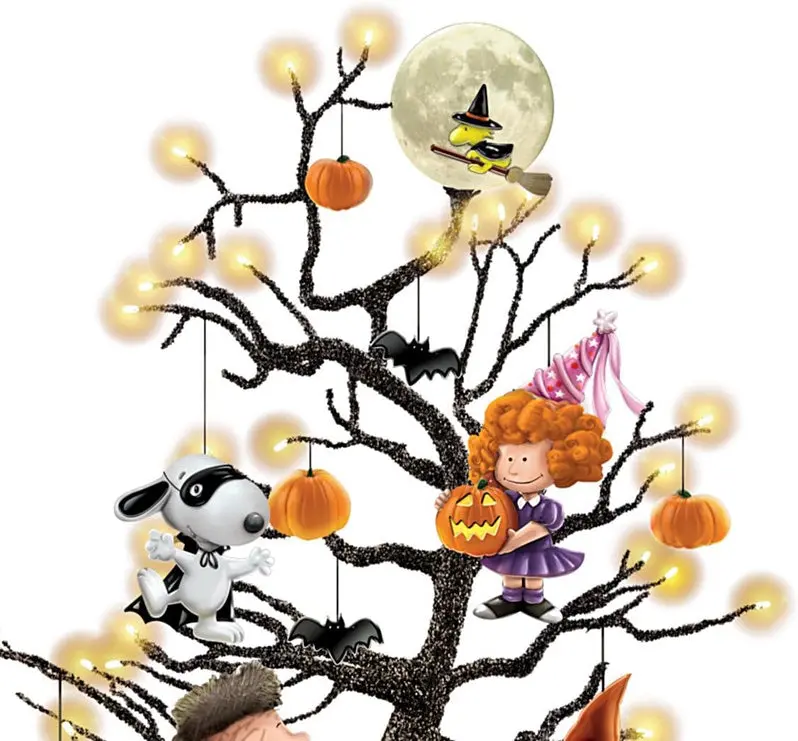 Battery-Operated Illuminated Pumpkin Tree – Festive Tabletop Halloween Centerpiece