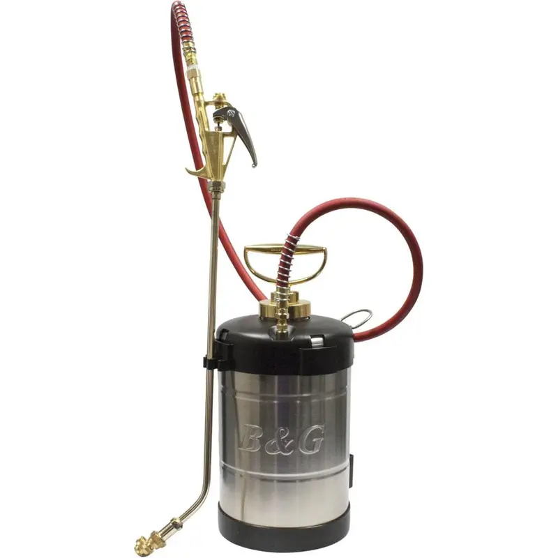 B&G 1-Gallon Stainless Steel Backpack Sprayer with 18" Adjustable Multeejet Nozzle