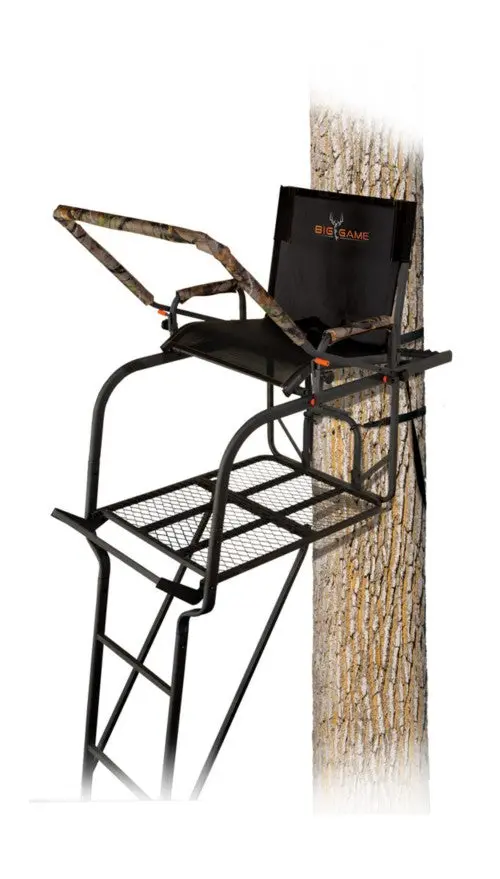 Big Game The Hunter HD 1.5 Climbing Treestand – Lightweight Aluminum Platform with Integrated Safety Harness