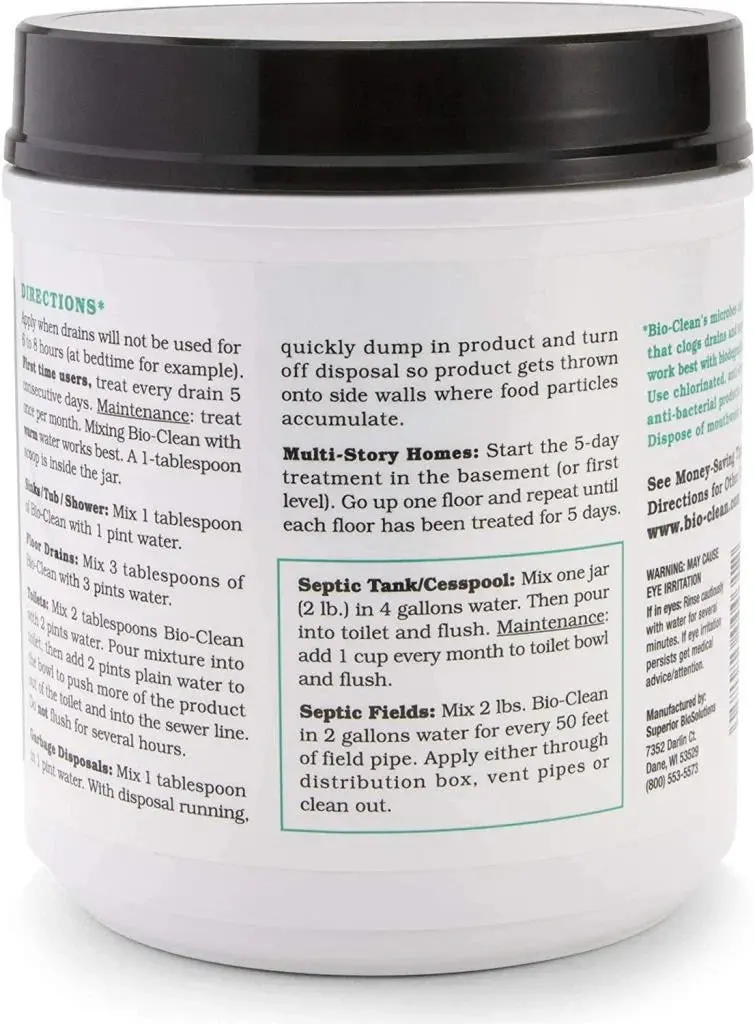 Bio-Clean Enzyme Drain Cleaner – Septic-Safe, Eco-Conscious Clog Remover