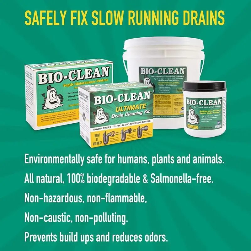 Bio-Clean Enzyme Drain Cleaner – Septic-Safe, Eco-Conscious Clog Remover