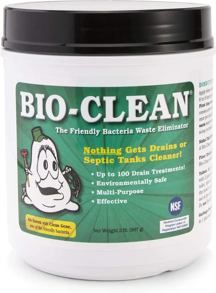 Bio-Clean Natural Enzyme Drain Cleaner – 2-Pound Septic-Safe Formula, Eco-Friendly, Up to 100 Treatments