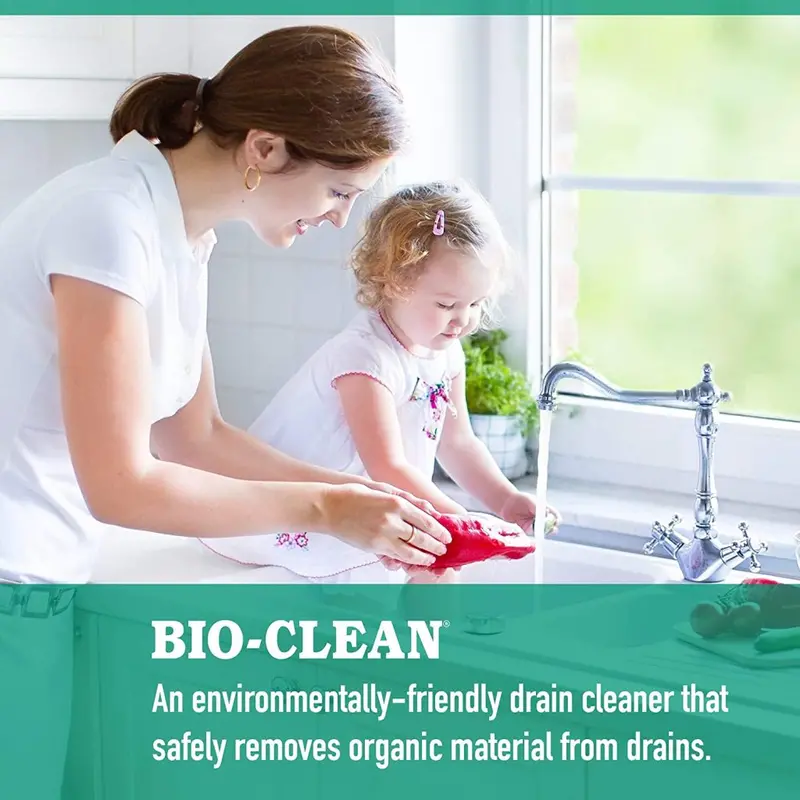 Bio-Clean Natural Enzyme Drain Cleaner – 2-Pound Septic-Safe Formula, Eco-Friendly, Up to 100 Treatments