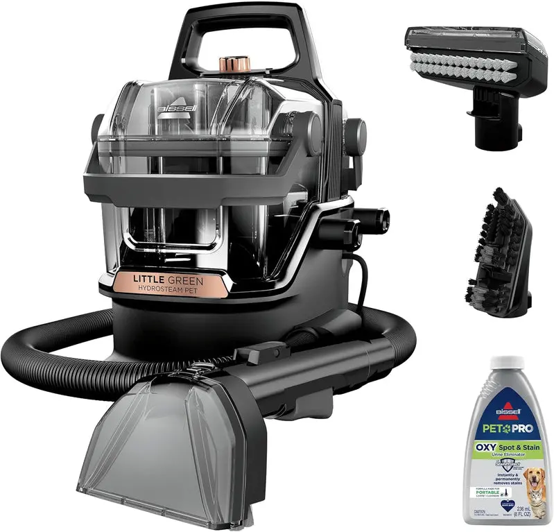 Bissell Little Green Hydrosteam Portable Cleaner for Carpets and Upholstery