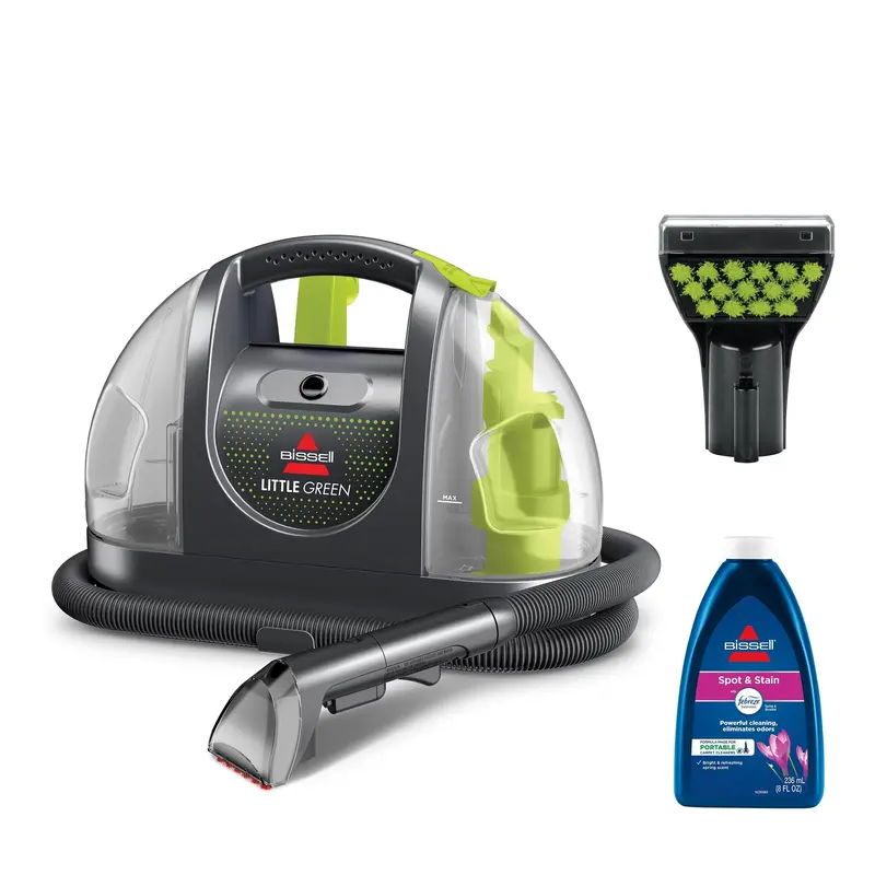BISSELL Little Green Portable Deep Cleaner — Compact Carpet & Upholstery Stain Remover with Large Tank & Included Cleaning Formula