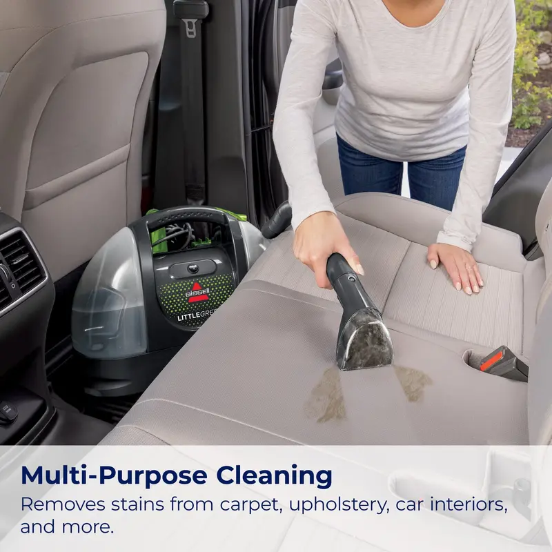 BISSELL Little Green Portable Deep Cleaner — Compact Carpet & Upholstery Stain Remover with Large Tank & Included Cleaning Formula