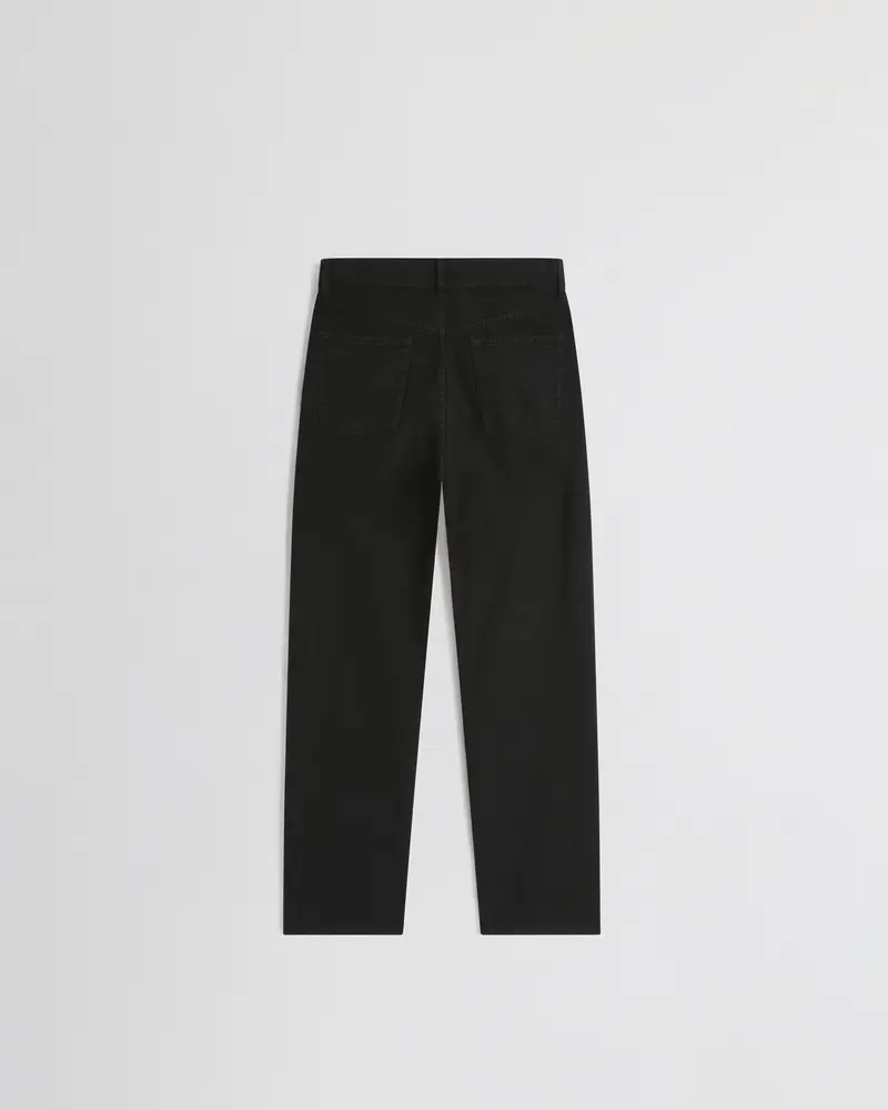 Black Organic Cotton Jeans With Eased Fit And Peachy Handfeel 2