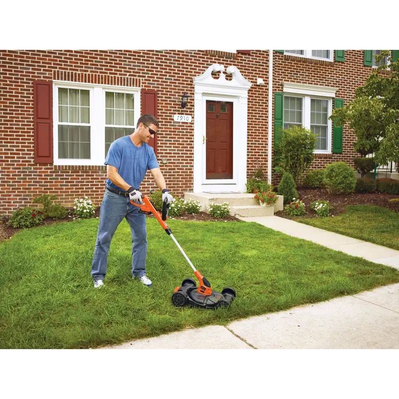 BLACK+DECKER 20V MAX 12-Inch 3-in-1 Cordless Lawn Mower: Mulching, Bagging & Side-Discharge Modes