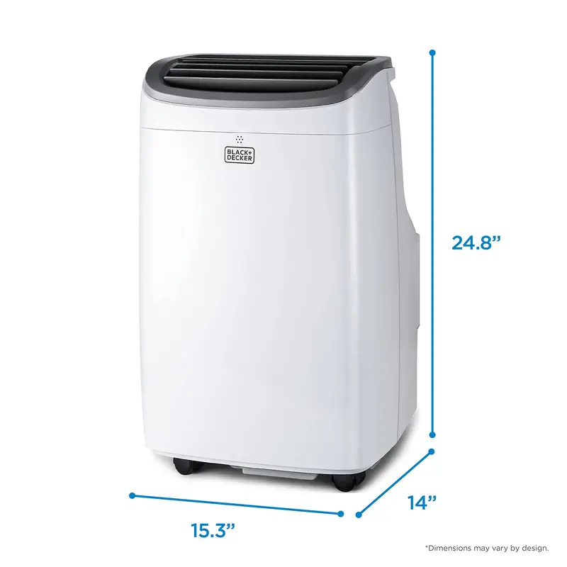 BLACK+DECKER 8,000 BTU Portable Air Conditioner for Spaces up to 350 Sq. Ft.