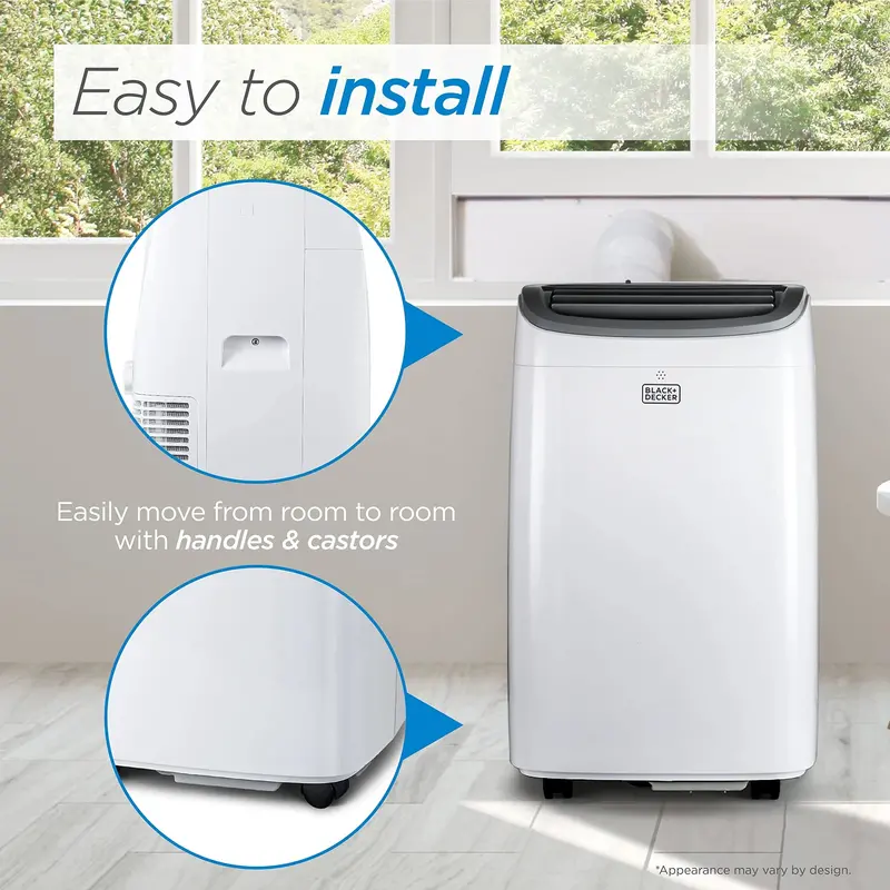 BLACK+DECKER 8,000 BTU Portable Air Conditioner for Spaces up to 350 Sq. Ft.