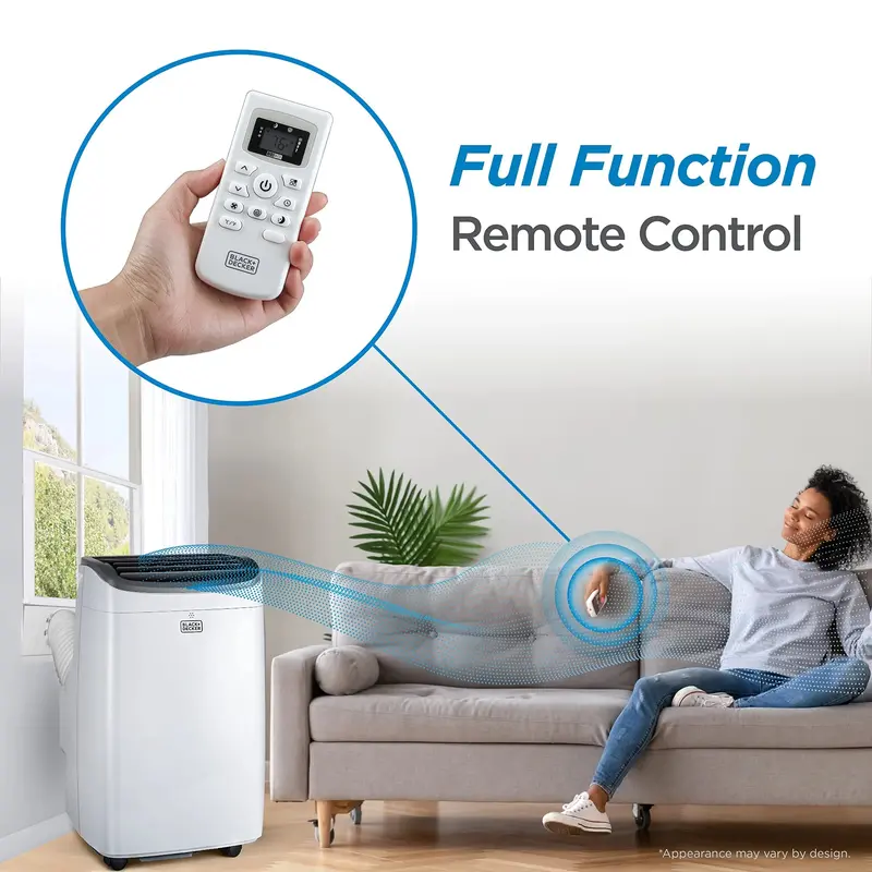 BLACK+DECKER 8,000 BTU Portable Air Conditioner for Spaces up to 350 Sq. Ft.