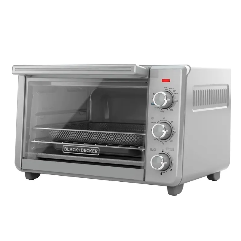 BLACK+DECKER TO3217SS Crisp & Bake Air Fry Toaster Oven – Stainless Steel Countertop Combo