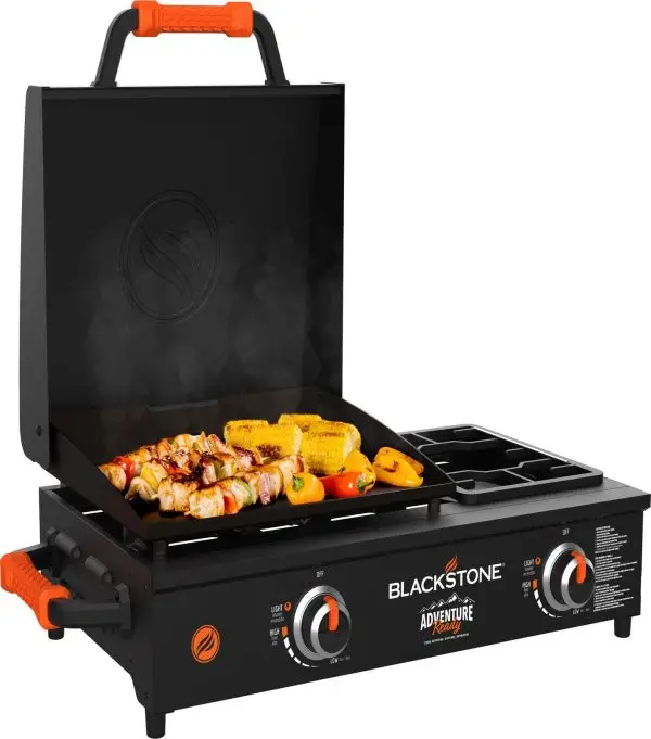 Blackstone Adventure Ready 17-Inch Tabletop Griddle – Portable Flat Top Grill Featuring Range-Style Burner