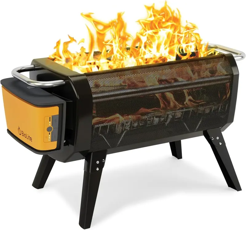 Bluetooth Smoke-Free Outdoor Fire Pit — Rechargeable 12,800 mAh Power Bank with USB-A Output