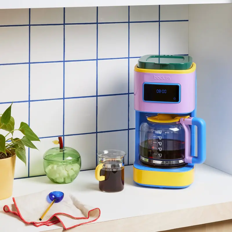 Bodum 12-Cup Programmable Coffee Maker – Blue Multi-Function Brew Station