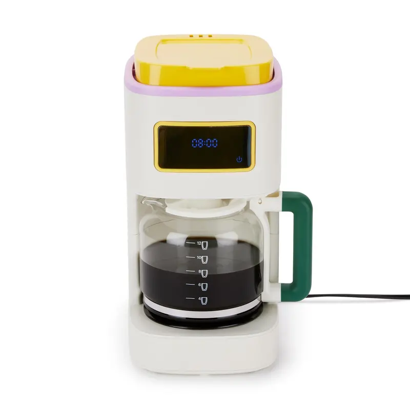 Bodum 12-Cup Programmable Coffee Maker – White Multi-Function Brew Station