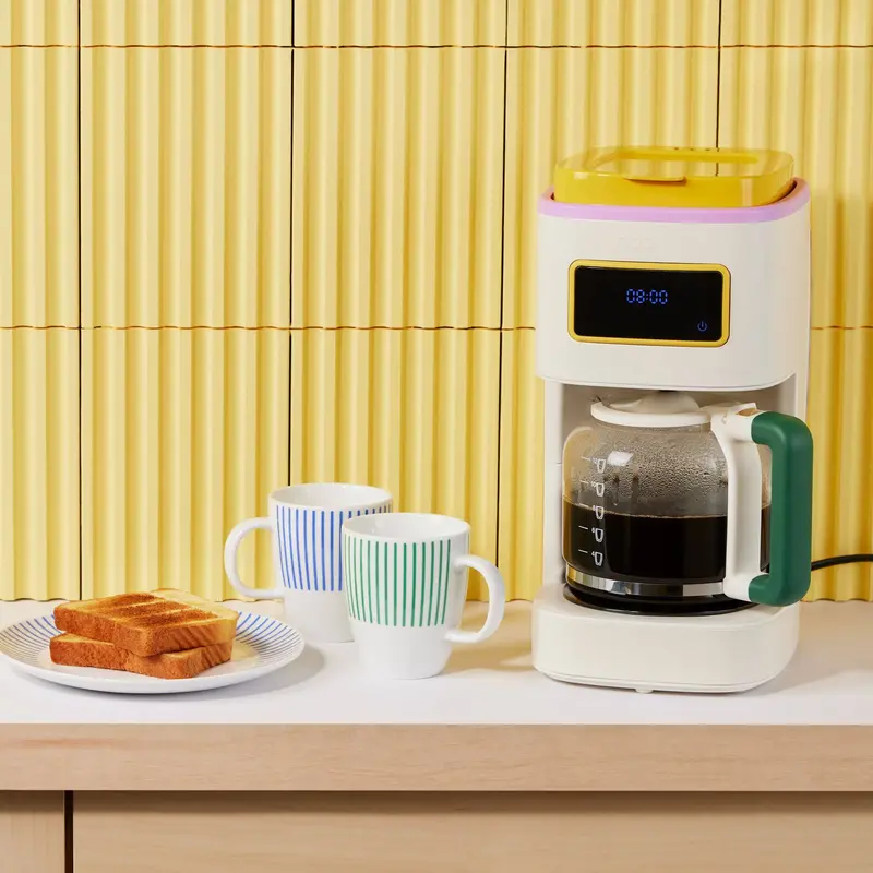Bodum 12-Cup Programmable Coffee Maker – White Multi-Function Brew Station