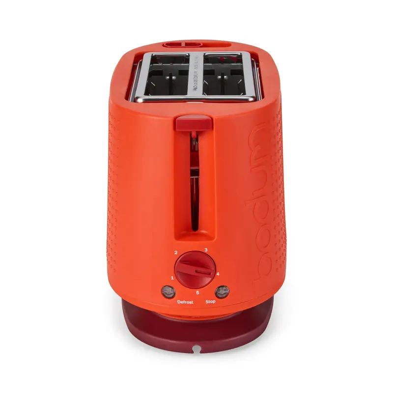 Bodum Bistro 2-Slice Toaster in Vibrant Red Finish