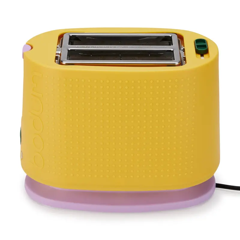 Bodum Bistro 2-Slice Toaster in Vibrant Yellow – Compact & Efficient