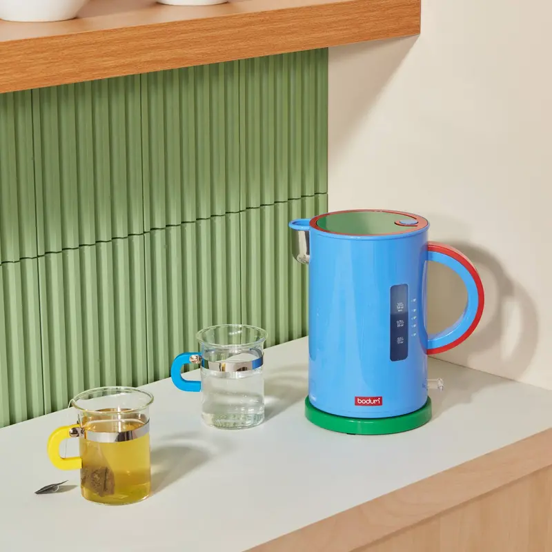 Bodum Electric Gooseneck Kettle – Vibrant Blue Precision Boiling