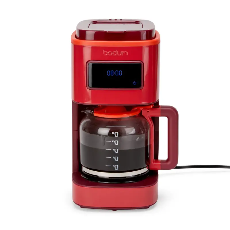 Bodum Programmable 12-Cup Coffee Maker in Classic Red
