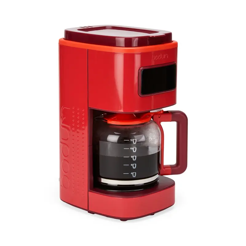 Bodum Programmable 12-Cup Coffee Maker in Classic Red