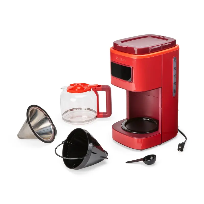 Bodum Programmable 12-Cup Coffee Maker in Classic Red