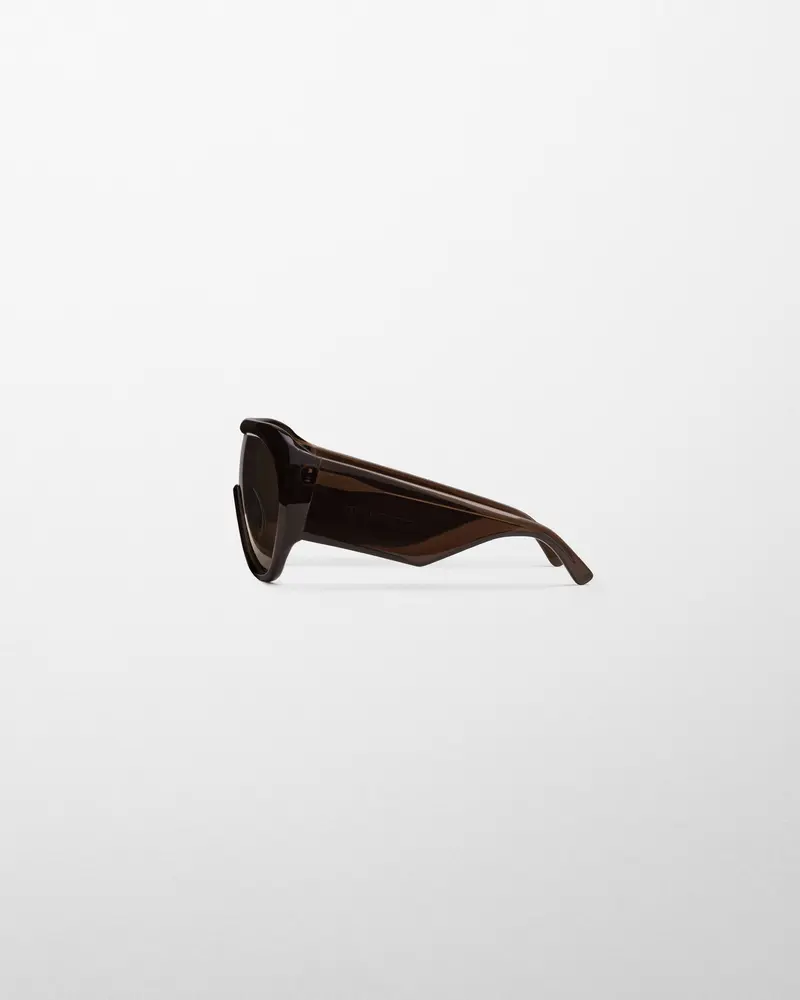Bombé-Style Sunglasses With Brown Acetate Frames 2