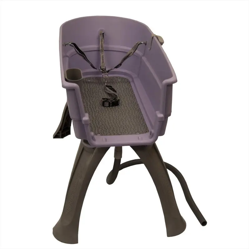 Booster Bath Elevated Pet Grooming Station – Teal Step Combo for Large Dogs | Ergonomic Height Design with Non-Slip Platform
