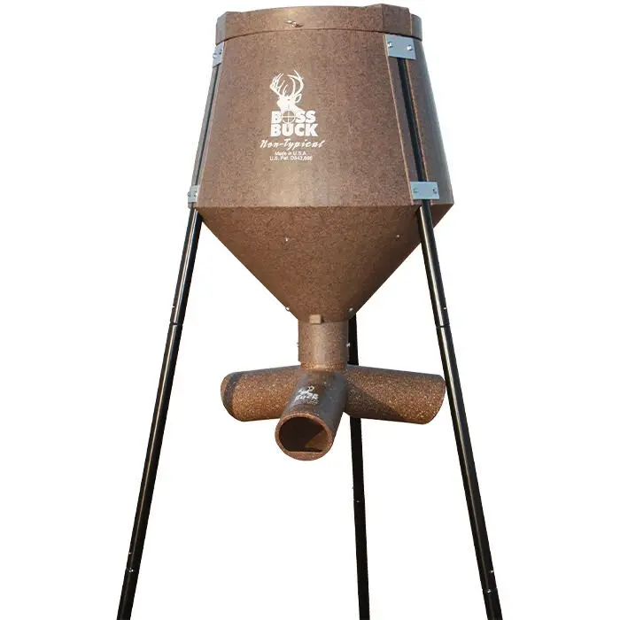 Boss Buck 200-Lb Gravity-Fed Wildlife Feeder Built for Year-Round Outdoor Use